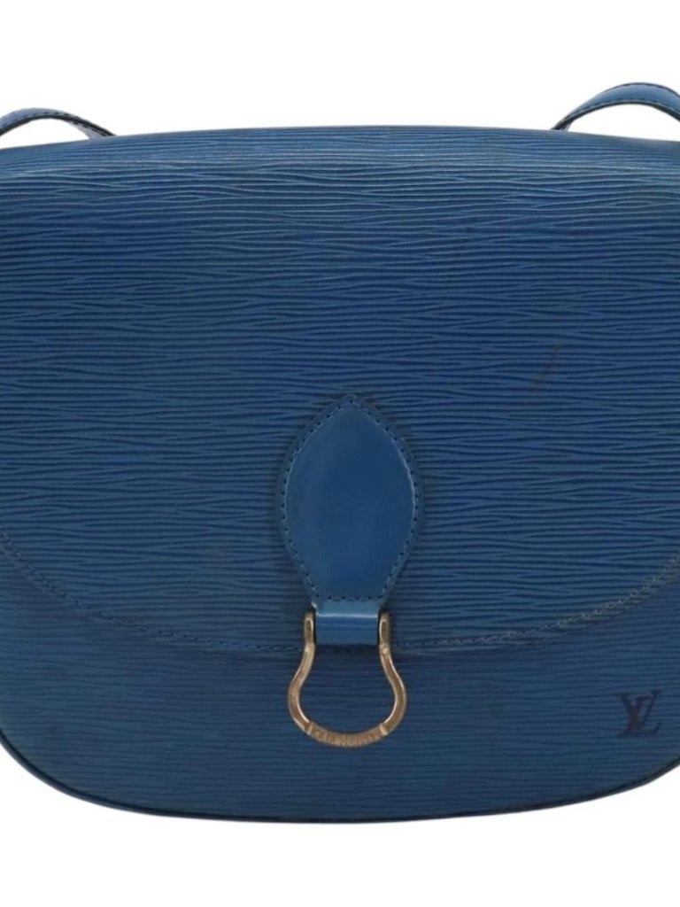 Louis Vuitton Epi Saint Cloud Gm Shoulder Bag Toledo Blue M52195 Lv Auth 159383